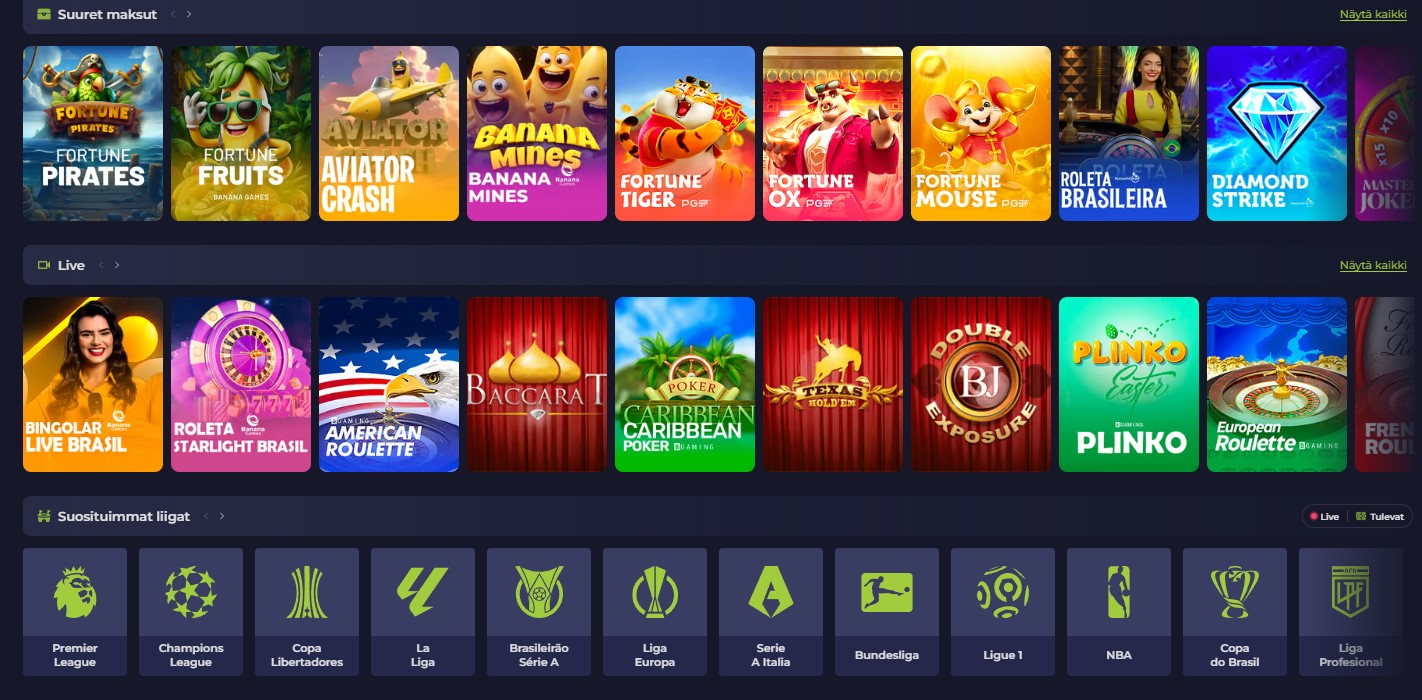 Bet7K — UI cassino