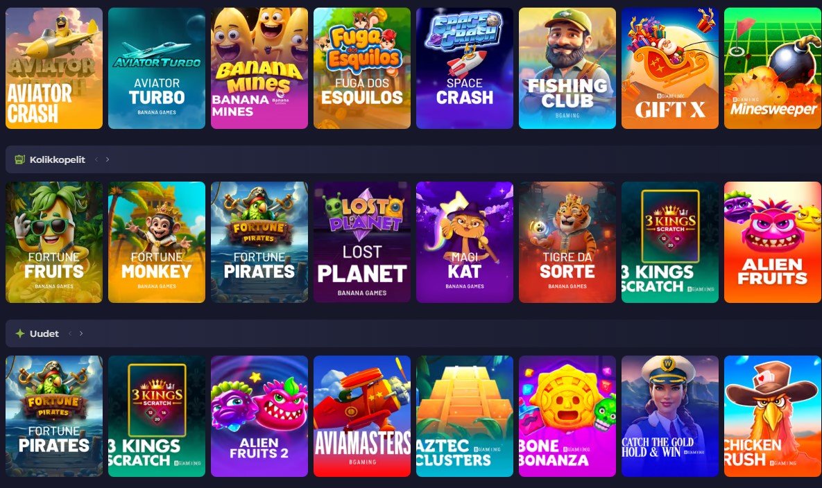 Bet7K Cassino — lobby
